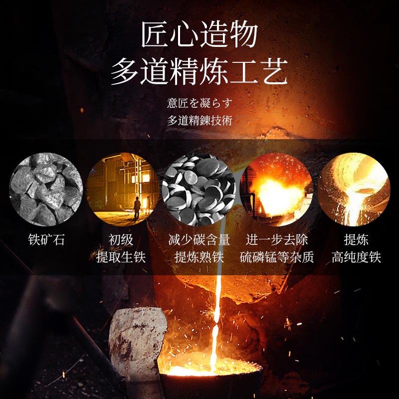 OF9D韩式铸铁炭炉无烟烧烤炉商用圆形碳烤肉架家用木炭火炉室内煎
