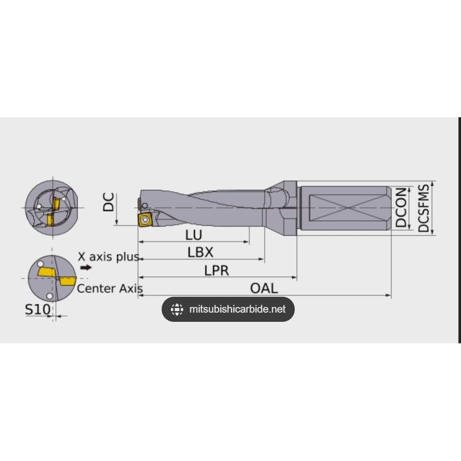 Mitsubshi MVX Drill 快速钻 U钻