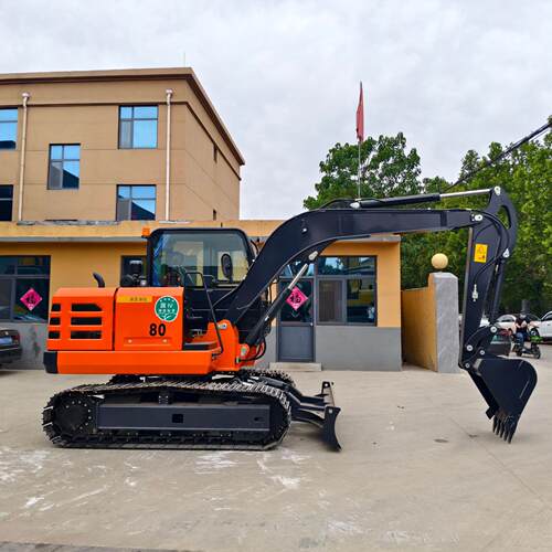 出口美国新款履带式挖掘机HT80建筑施工挖土机市政工程小挖机