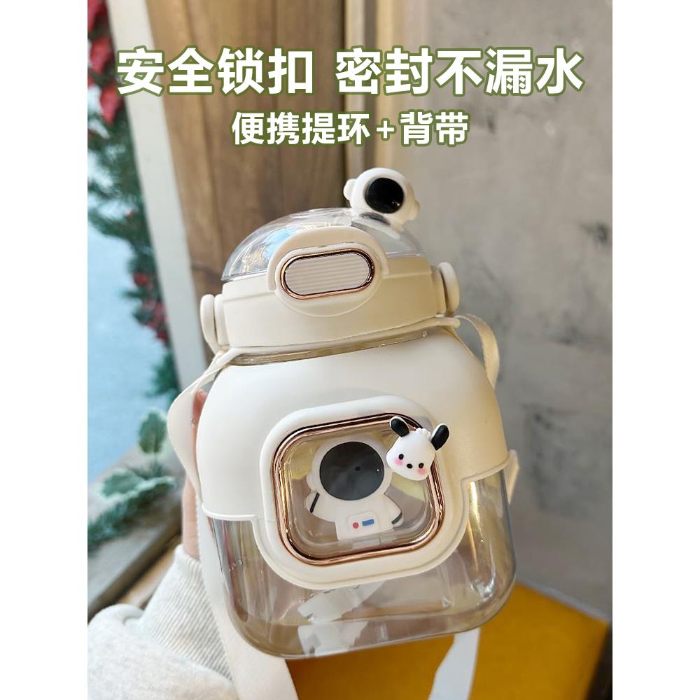 德国女用大肚杯2025新型吸管茶隔板高颜值大容量吨桶耐高温成人杯