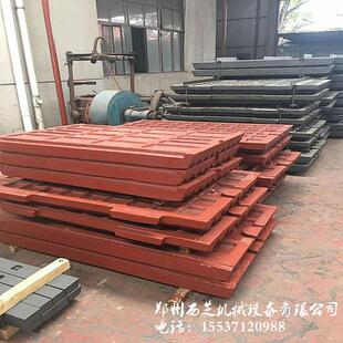 69高锰钢衬板 锰钢鄂板牙板 57鄂板固定板 破碎机配件 供应鄂式