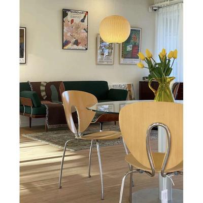 DPstudio韩国中古木质靠背餐椅镂空设计咖啡厅网红椅休闲椅