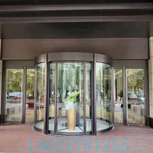 酒店旋转门厂家商场两翼三翼电动旋转门大厅360度中轴旋转门维修