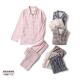 日式 秋季 风家居服男士 女士长款 双层纱睡衣情侣 全棉长袖 纯棉长裤