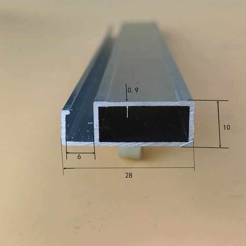 铝合金框架型材纱窗网框铝材过滤绷娟28G6字铝材净化房阳极氧化