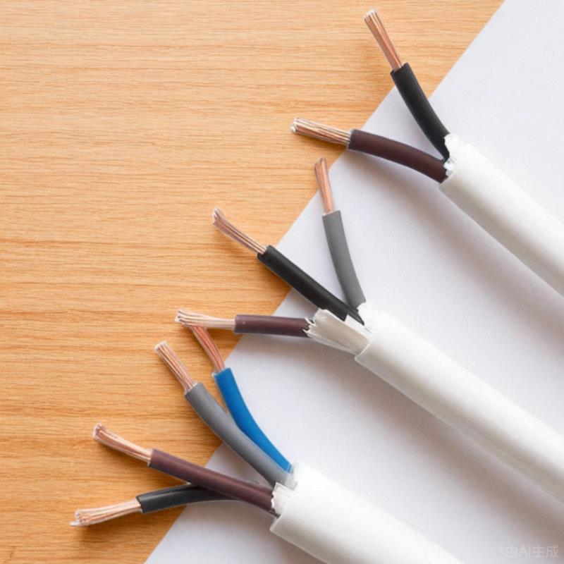 郑州三厂电缆线RVV2芯单相电线3芯0.5/1/1.5/2.5/4方三相护套软线