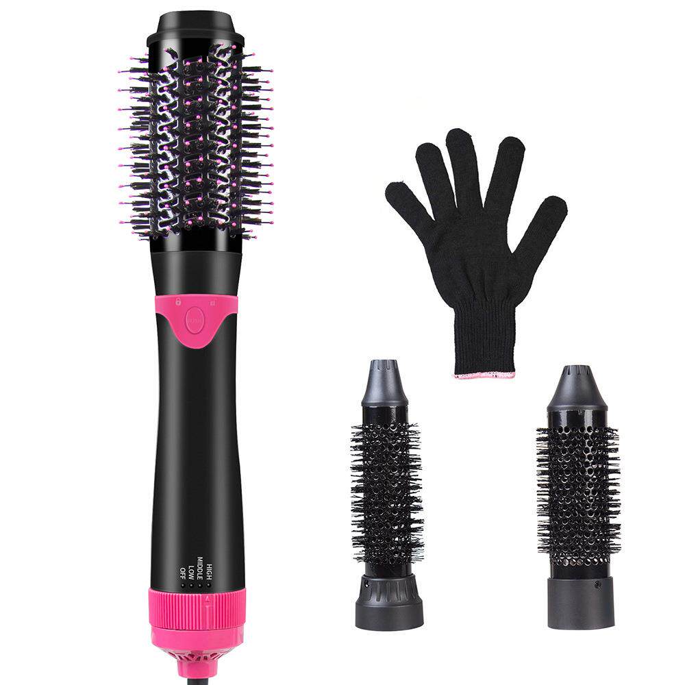 直发器三合一发廊多功能热风梳吹风梳蓬松卷发器家用直发梳