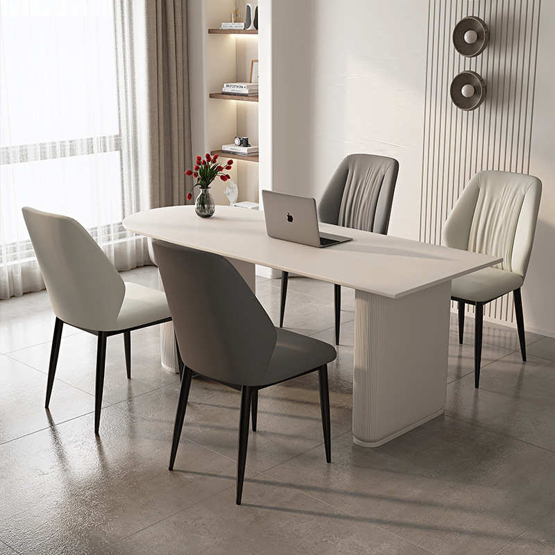 客厅轻奢2024新款高端吃饭椅子意式简约轻餐椅奢餐桌椅椅靠背椅