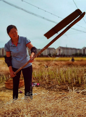 。打菜籽连盖连枷打谷子打油菜专用打豆子连架打麦子梿枷农具大全