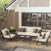 美式 户外沙铸铝沙发防桌椅1组庭院水铁艺沙发庭合院发花园沙发椅