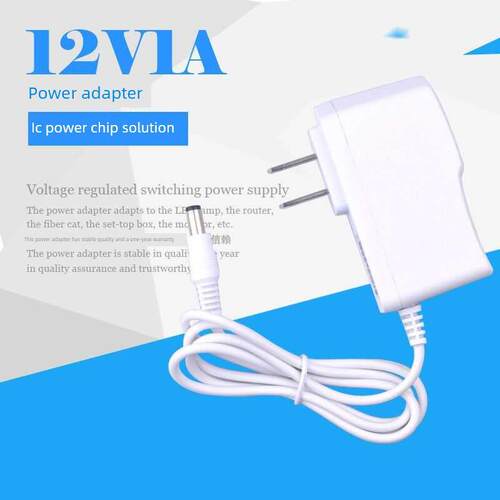 适用欧普OPPLE照明台灯OP-LEDQD12W-12CV电源适配器线12V1A白色51