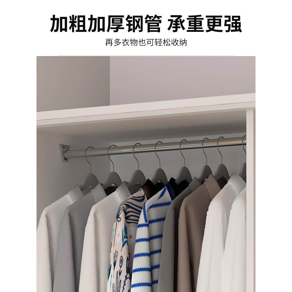 拉门衣柜家lg06232用室出租小房屋用推简易组装户型1米木质衣柜子