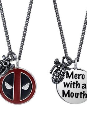 死侍嘴贱雇佣兵吊坠项链简约原创设计轻奢ins时尚精致百搭送好友