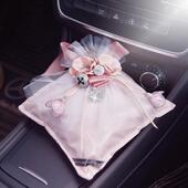 天鹅镶钻竹炭包汽车用新车除甲醛除异味女车内饰品摆件可爱装 饰