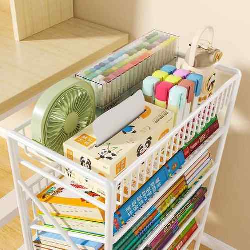 可移动书架儿童绘画TY-JJD收纳架桌室课旁教学生书放本架子带轮简