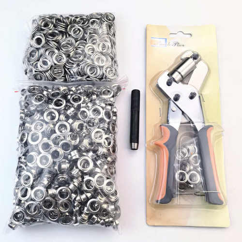 800套内径10毫米气眼含安装钳子打孔棒套装篷布扣广告布扣供