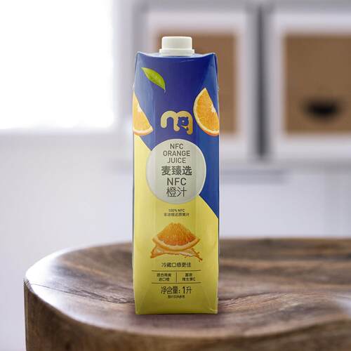 麦德龙 麦臻选 100%NFC 非浓缩还原橙汁 1升装 NFC ORANGE JUICE