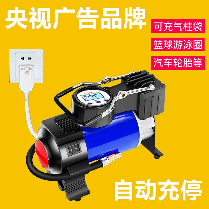 220V充气泵家用双缸电动汽车轮胎打气筒篮球气柱袋游泳圈打气机