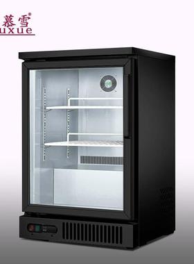 慕黑色台啤酒柜 酒下吧酒MX-BTG50雪水冷藏展示冷柜 台保鲜冰箱厂