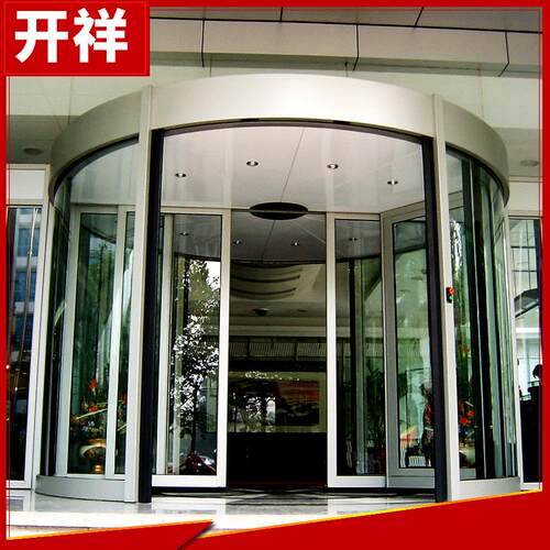 旋转门两翼门三翼旋转门仿铜门旋转门可定制加工铝合金门