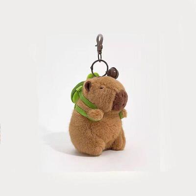 Capybara Plush Keychain Cute Bag Pendant Creatuve Fluffty An
