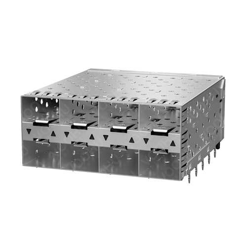 WH81-114-Y0010-1 SFP 28 笼子 1×4 白铜 焊接式 cage