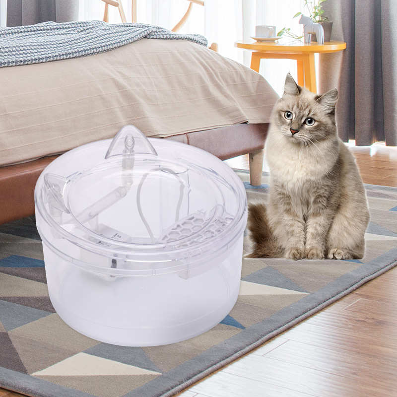 过滤喝活水自动宠物智能透明水双出猫咪饮水机2l狗饮水机水器猫