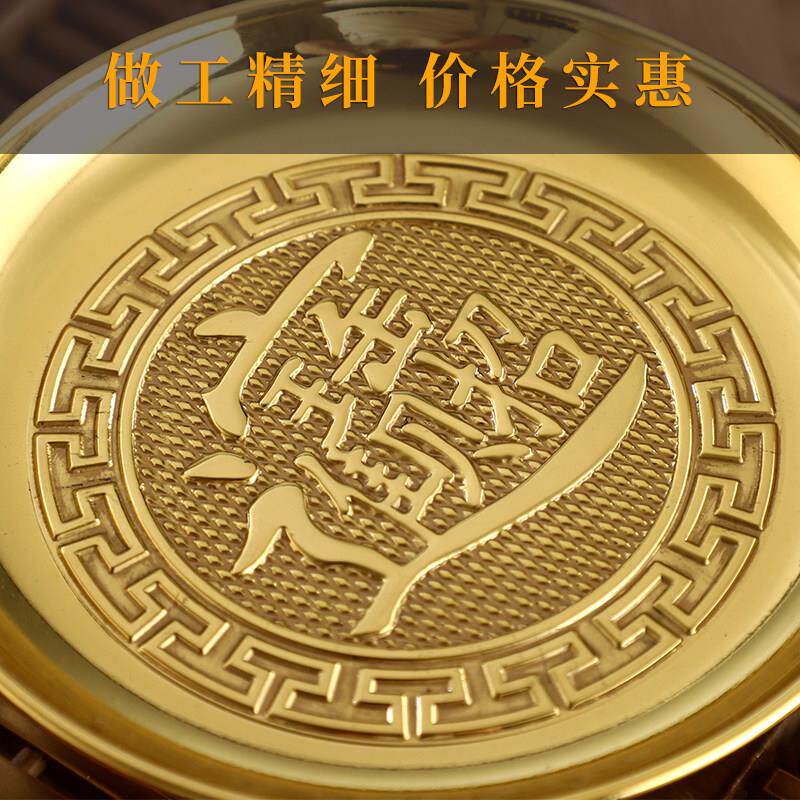 秦歌黄铜供佛果盘贡盘莲花盘佛前供佛盘招财供盘家用财神爷供果盘