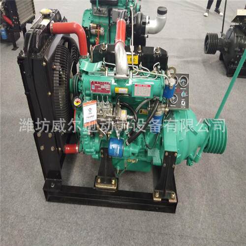 潍坊四缸R4108ZP柴油发动机100马力挂桨机粉碎机破碎机空压机用