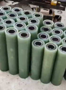 批发聚氨酯包胶轴承 厂家供应聚氨酯非标件PU滚轴托辊堵头