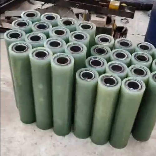 批发聚氨酯包胶轴承 厂家供应聚氨酯非标件PU滚轴托辊堵头
