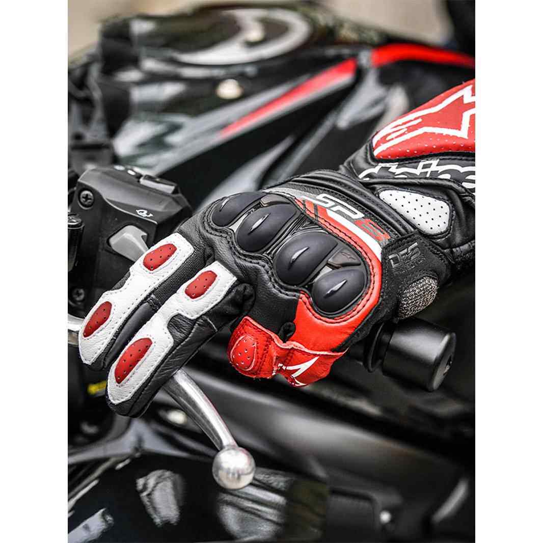 A星SP-8摩托车骑行手套四季SP-3长款防摔皮质机车男女SP-2赛道