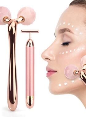 3D Face Lift Massager 24k Gold Face Lift Bar Jade Roller Fac