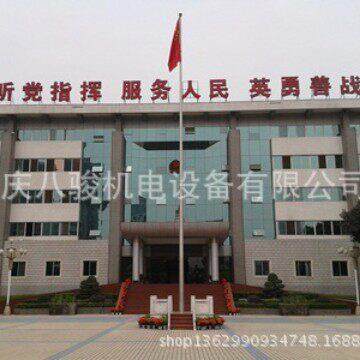 重庆旗杆厂家不锈钢铝合金电动手动锥型变径学校旗杆广场工地