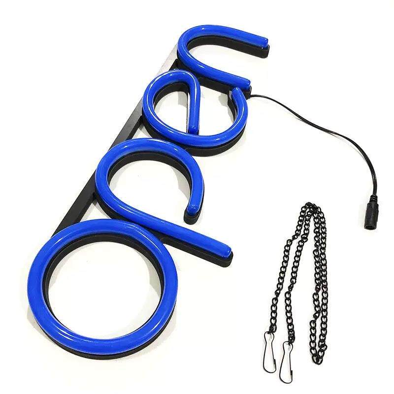 爆品open霓虹灯字母营业打开标志实体店装饰灯工厂现货直发