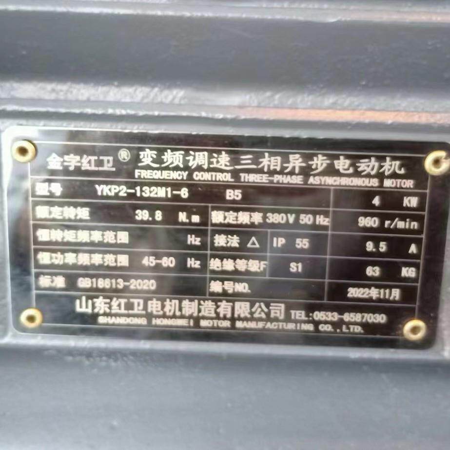 山东厂家直供 YP2-132M1-6/4W YP2系列宽频调速三相异步电动机