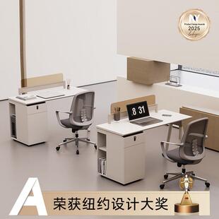 办公桌2人位组合简约2二人位职员桌办公室双人办公桌面并排员工位
