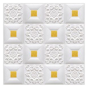 GZ6M3d立体自粘墙纸卧室泡沫软包客厅背景装 饰墙壁贴纸墙贴吊顶天