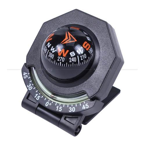夜光折叠指南球车载越野摆件装饰倾斜角汽车轮船用高精度指南针