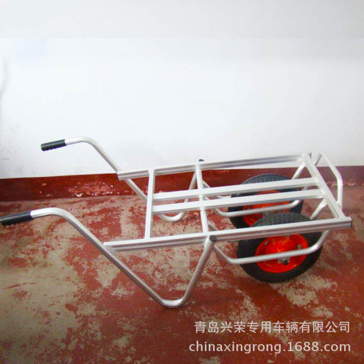 重型铝制移动平板车钢制手推平板车不锈钢轻型工具推车移动手推车