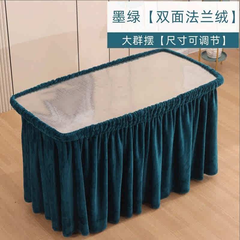 新款家用加厚加绒电炉罩烤火罩长方形茶几罩烤火桌布罩烤火炉罩