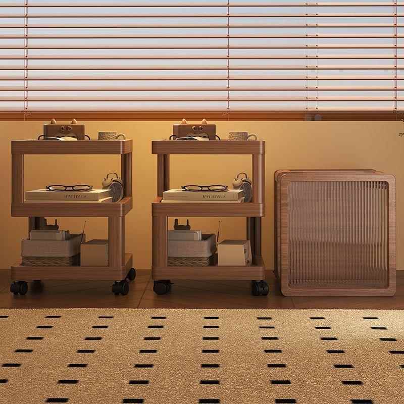 la沙发边柜全楠竹客茶几简DFBd创约现代意小桌子床厅头柜移动一体