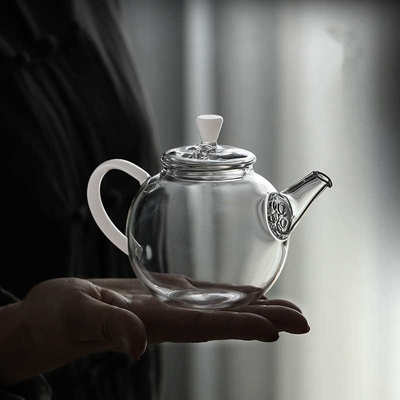 高硼硅玻璃一人喝小茶壶一人用单壶对嘴迷你泡茶壶办公室过滤茶具