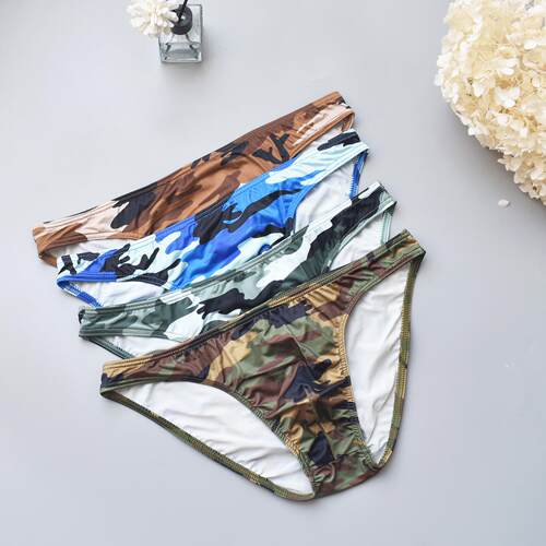 Four color men's triangle pants, men's underwear, military