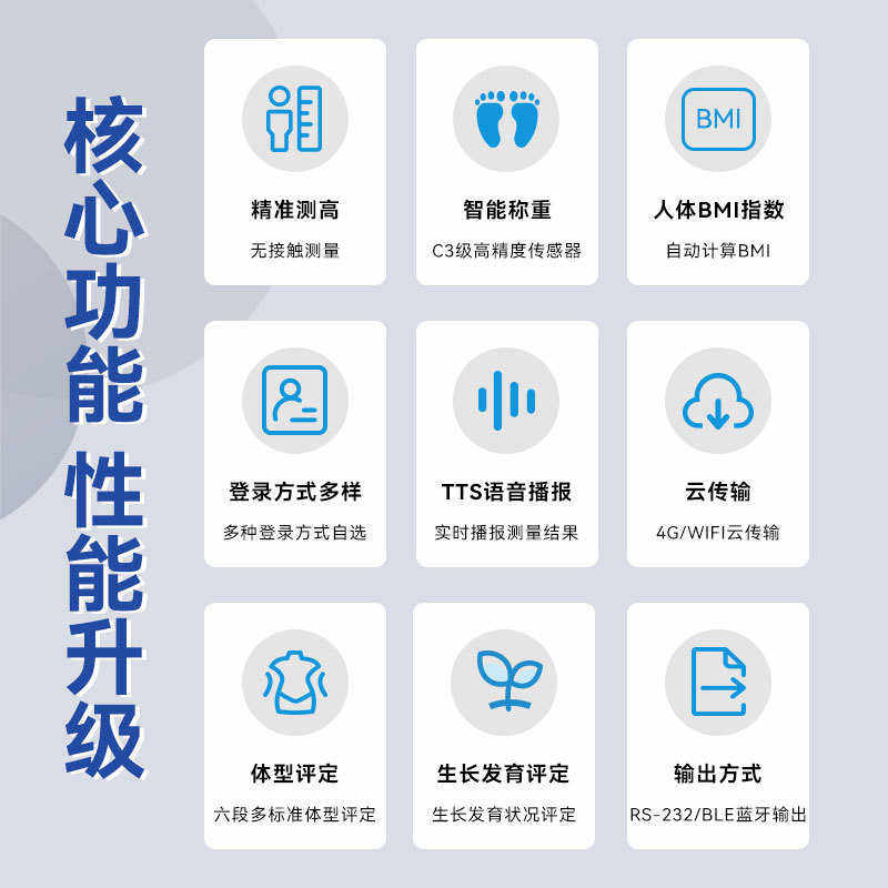 身高体重秤智能电子秤身高体重测量仪医院用身高体重测量一体机