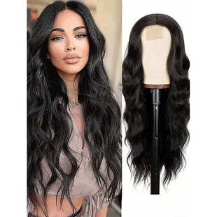 外贸亚马逊跨境欧美body卷发假发头套 小蕾丝非洲热销长卷发假发