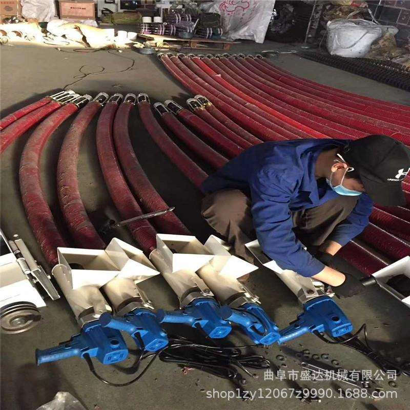 马路收粮车载式弹簧蛟龙抽料机 三轮车悬挂小型汽油机吸粮机