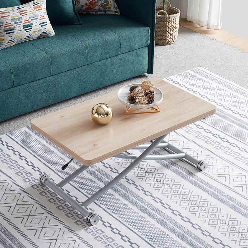 多功能升降茶几秒变餐桌桌子两用折叠移动饭桌简约小户型伸缩实木