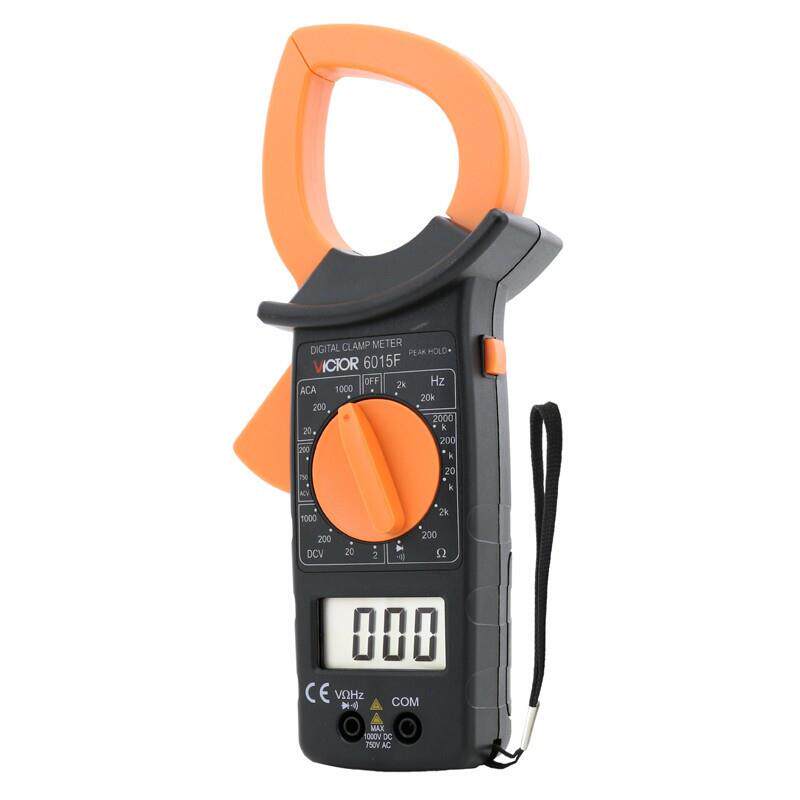 VICTOR胜利VC6015F数字钳形表测频率数显钳形大电流表1000A卡表