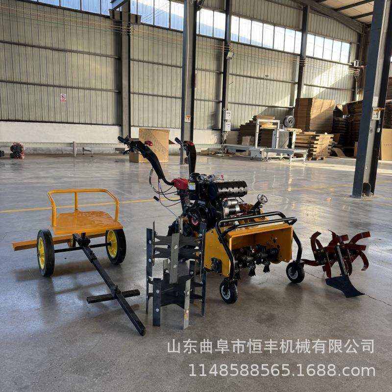 小型汽油开沟耕地锄草果园柴油微耕机农用多功能除草机旋耕四驱
